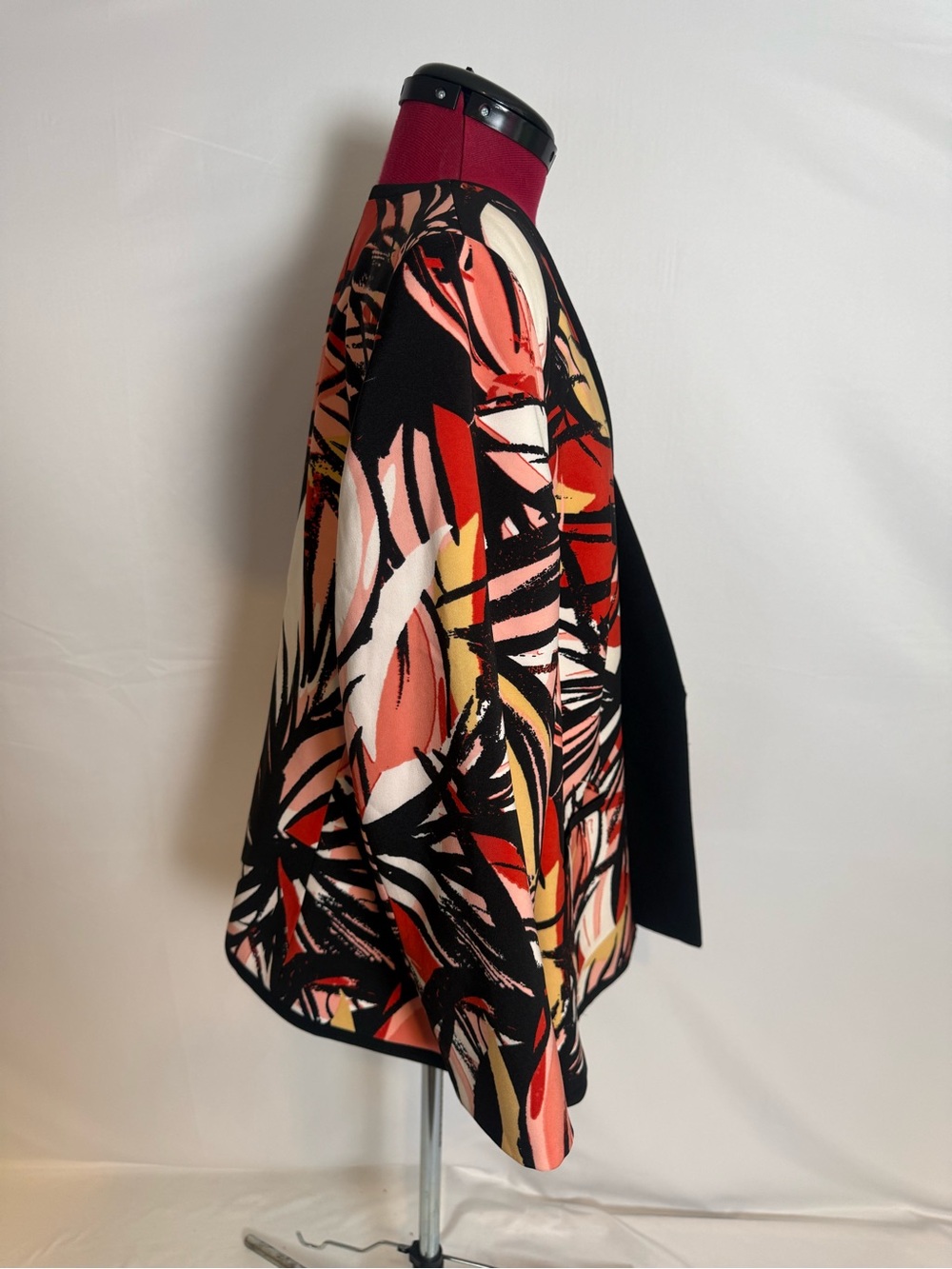 Kasper Open-Front Jacket Women Size 18W Multi-Colored Floral Pattern 3/4 Sleeve - Picture 12 of 13